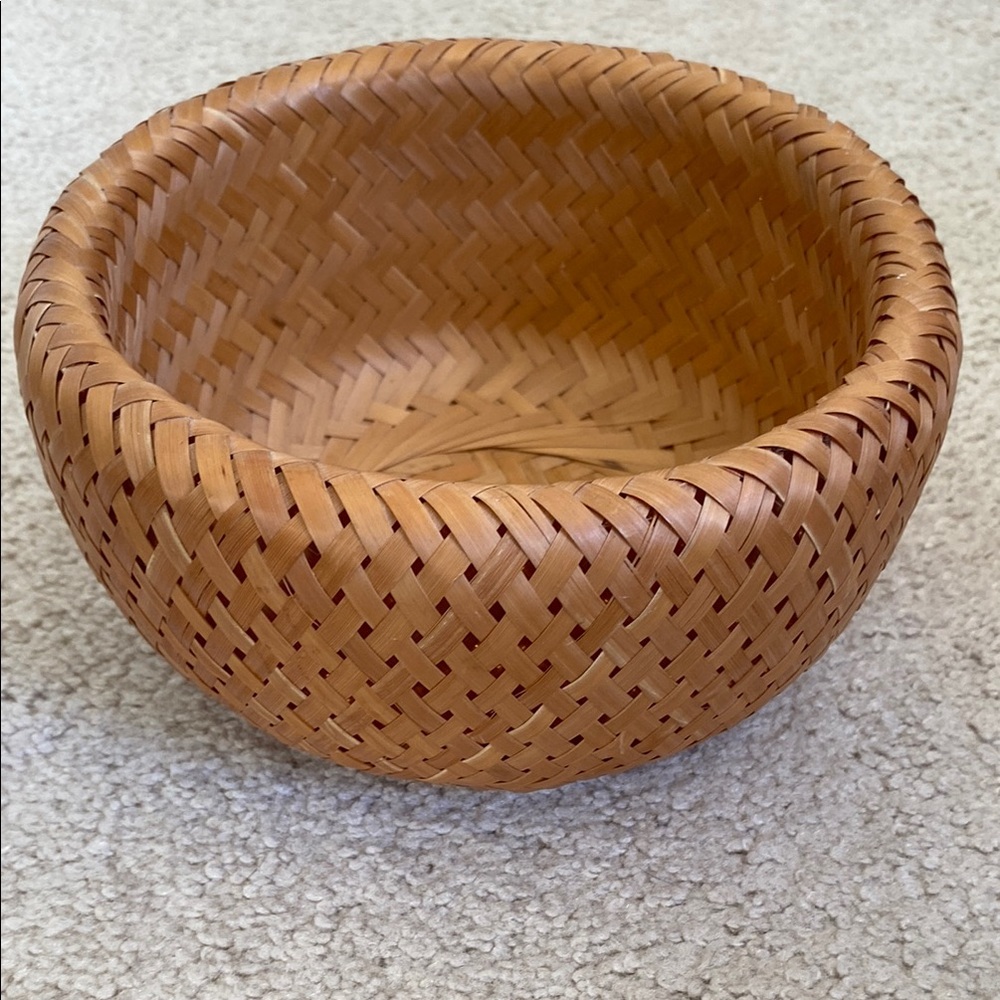 Vintage Handcrafted Woven Basket
